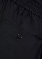 Slowear Drawstring Tapered-leg Wool Trousers Navy