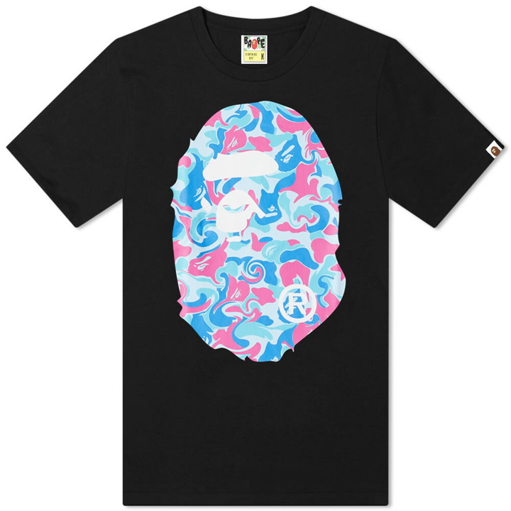 Photo: A Bathing Ape Marble Camo Big Ape Head Tee