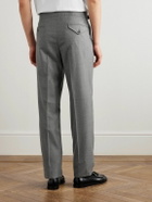 Ralph Lauren Purple label - Gregory tAPERED Pleated Worsted Wool-Flannel Trousers - Gray