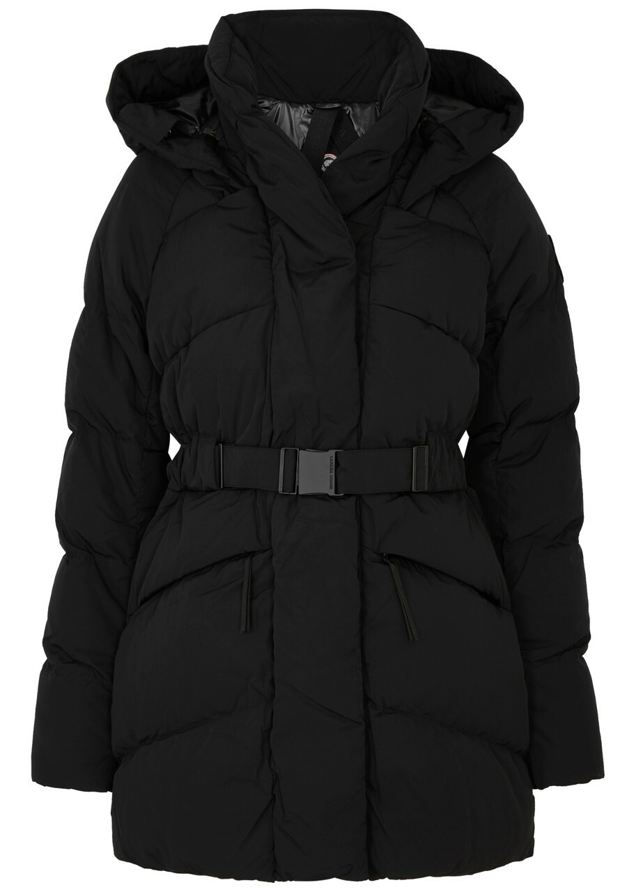 Canada Goose Marlow Belted Quilted Shell Coat Black