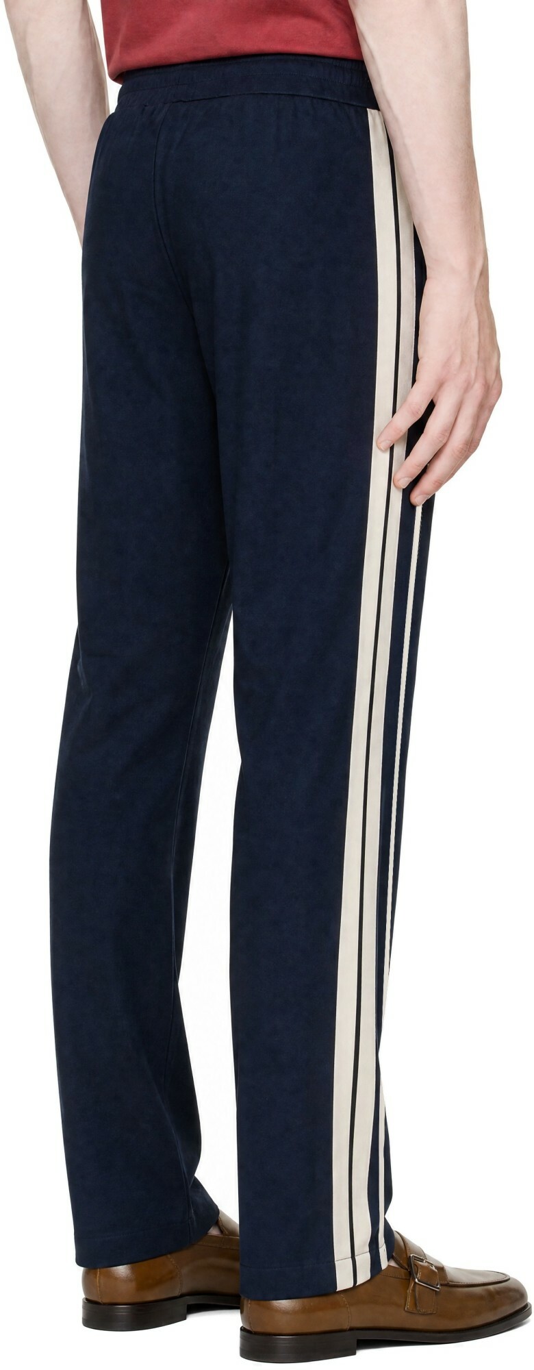 Palm Angels Navy Palm Tree Striped Track Pants