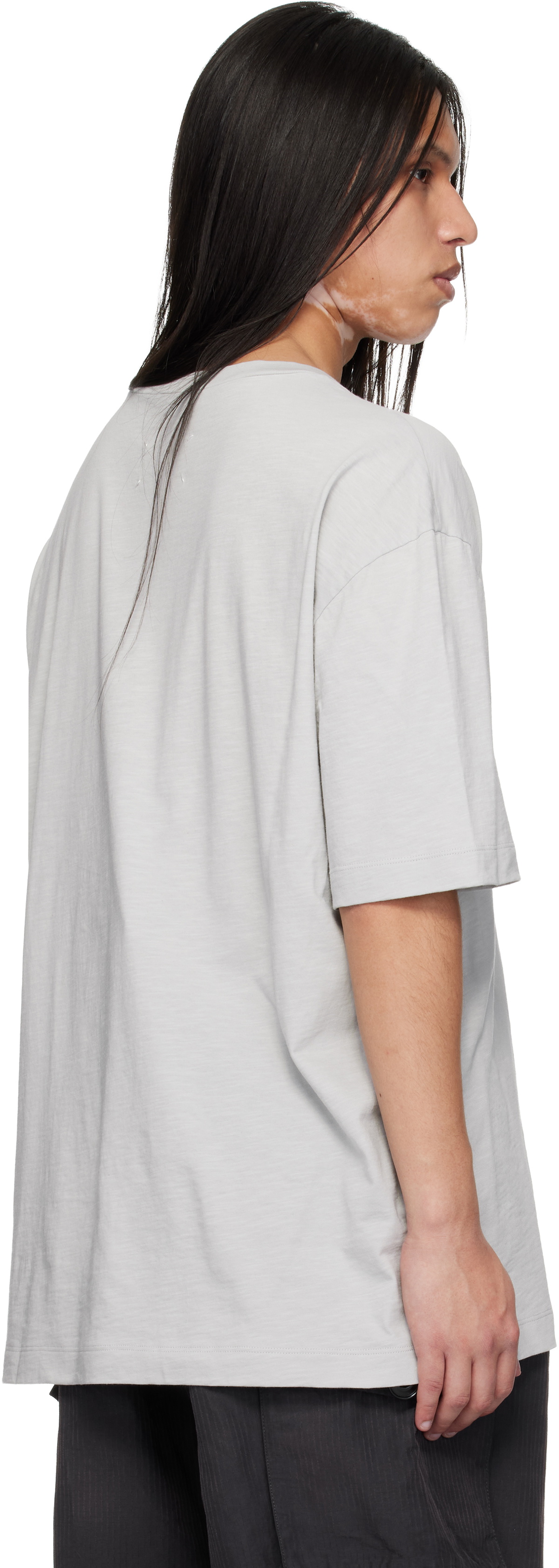 Maison Margiela Gray Cotton Numerical T-shirt