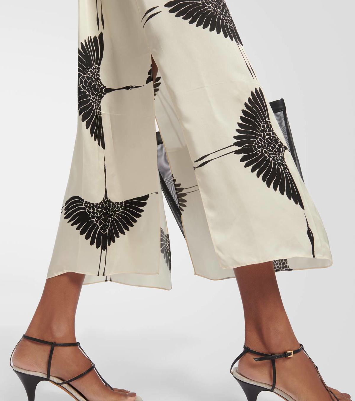 Khaite Sicily printed twill midi dress