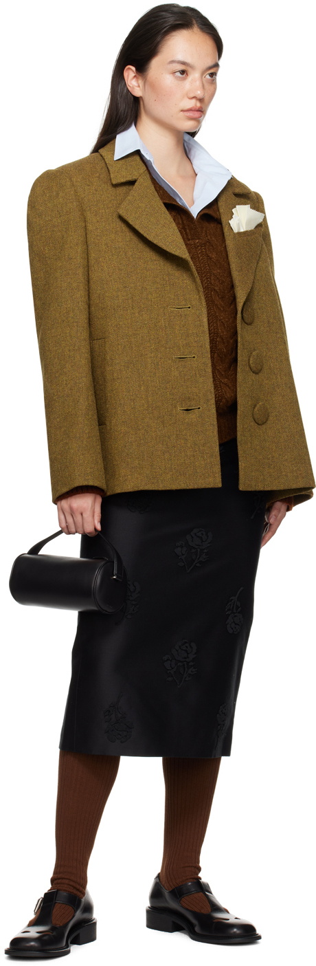 SHUSHU/TONG Brown Oversized Blazer