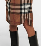 Burberry - Checked wool shirt dress