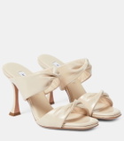 Aquazzura Twist 95 leather mules