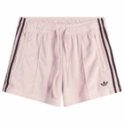 Adidas Women's Terry Towel Shorts in Sandy Pink