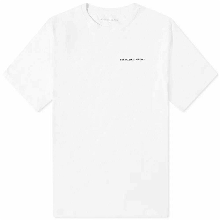 Photo: Pop Trading Company x ROP Logo T-Shirt in White
