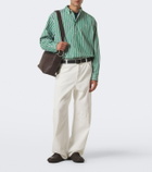 Loewe Double L striped cotton poplin shirt