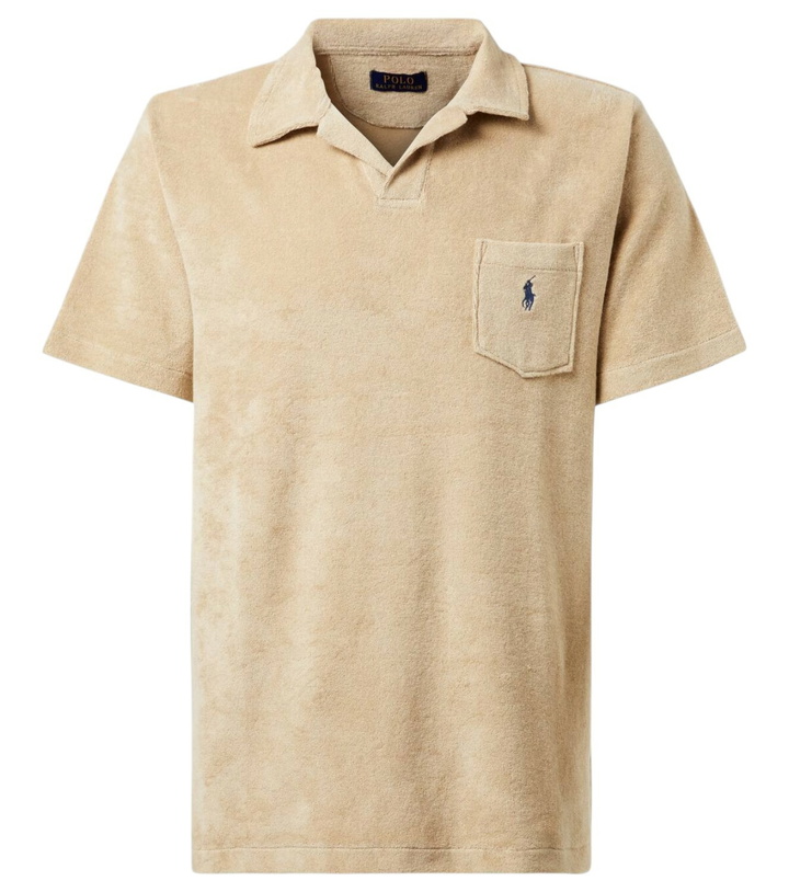 Photo: Polo Ralph Lauren Cotton-blend terry polo shirt
