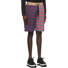 Burberry Multicolor Patchwork Check Drawcord Shorts