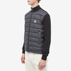 Moncler Men's Hooded Down Knit Jacket in Black