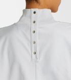Alaïa Cropped cotton jersey T-shirt