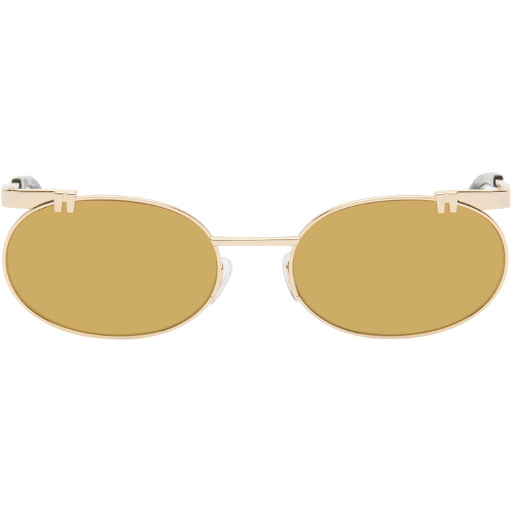 Photo: Off-White Gold OW2030 Sunglasses