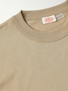 Armor Lux - Callac Logo-Appliquéd Cotton-Jersey T-Shirt - Neutrals