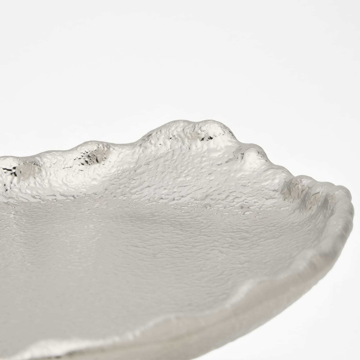 HKliving Chrome Plateau in Rough 