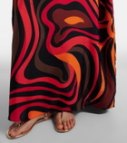 Pucci Marmo embellished silk twill kaftan