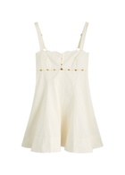 Clea Odette Cotton-blend Midi Dress White