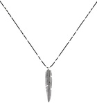 Isabel Marant Black & Silver My Car Necklace