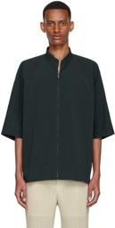 Homme Plissé Issey Miyake Green Polyester Shirt