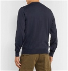 Brunello Cucinelli - Contrast-Tipped Cotton Cardigan - Navy