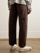 Remi Relief - Straight-Leg Cotton-Twill Trousers - Brown