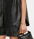 Stand Studio - Arya faux leather top