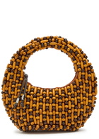 Staud Reef Beaded top Handle bag - Brown - One Size