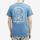 KAVU Men's Botanical Society T-Shirt in Coronet Blue