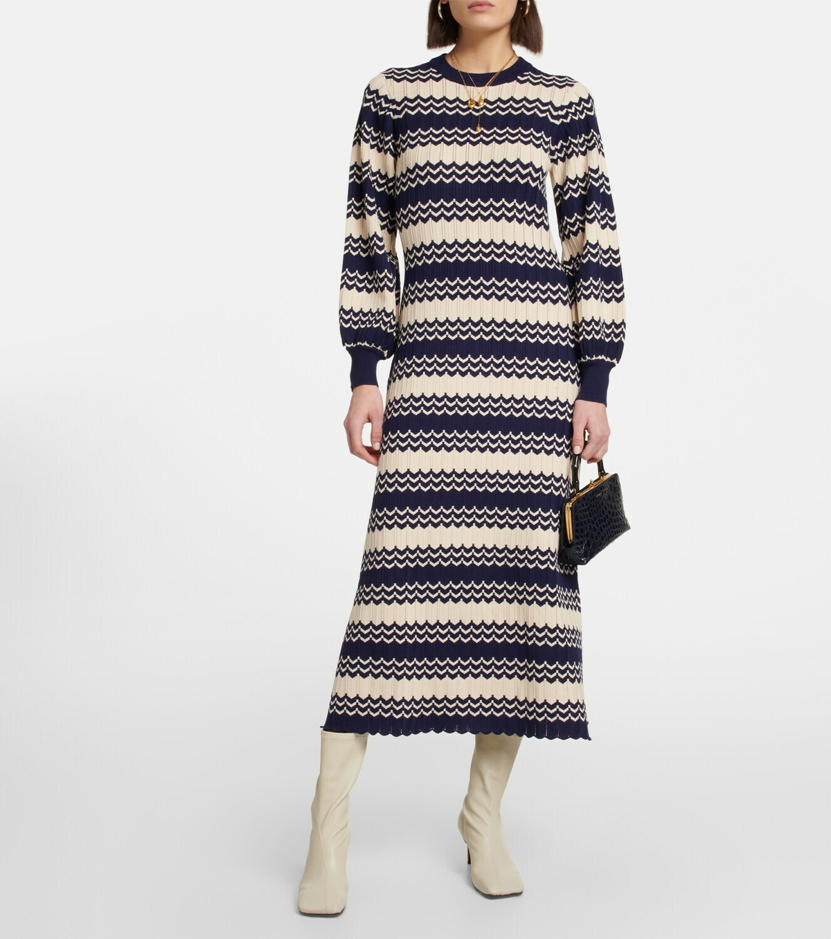 Rixo Elva jacquard knit maxi dress Rixo