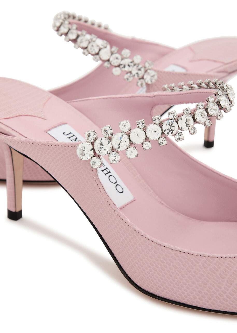 【関税込み】Jimmy Choo ピンク Bing 65 ミュール Jimmy Choo Bing 65 Slip-on Mules | italist