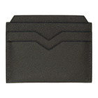 Valextra Grey Leather Card Holder