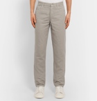 Brunello Cucinelli - Linen and Cotton-Blend Trousers - Gray