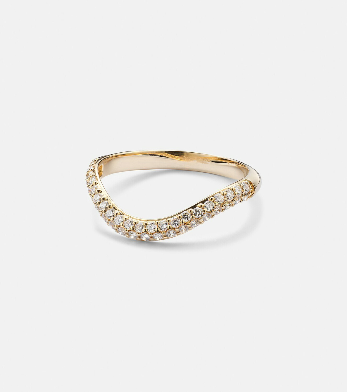 Stone and Strand Anjelica 14kt gold ring with diamonds