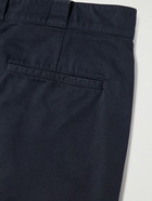 Aspesi - Adrien Straight-Leg Cotton-Twill Trousers - Blue