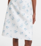 Shushu/Tong Floral halterneck cotton minidress