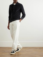 TOM FORD - Slim-Fit Cotton-Blend Terry Polo Shirt - Black