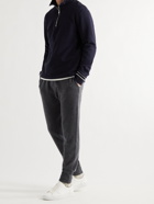 MR P. - Slim-Fit Tapered Melangé Wool and Cashmere-Blend Sweatpants - Gray