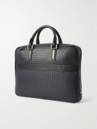 Serapian - Leather-Trimmed Stepan Monogrammed Coated-Canvas Briefcase