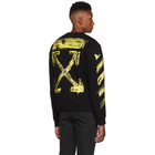 Off-White SSENSE Exclusive Black and Yellow Acrylic Arrows Sweatshirt