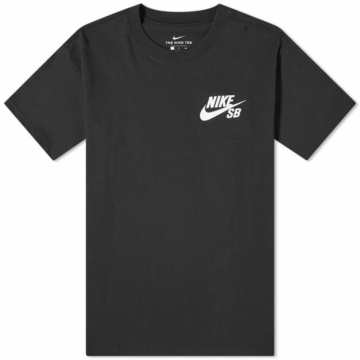 Photo: Nike SB Men's Logo T-Shirt in Black/White