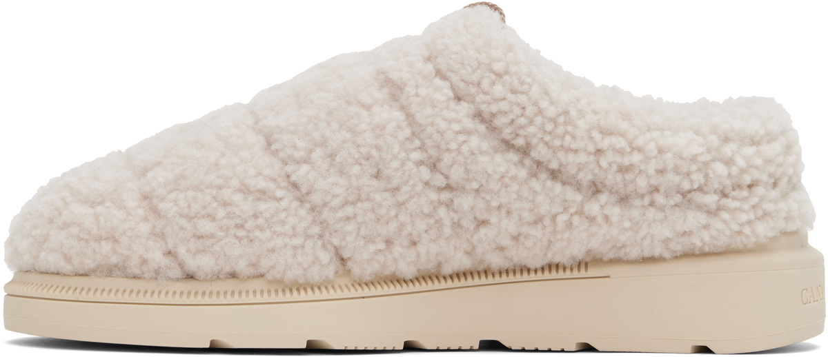 Canada Goose Beige Porteau Shearling Mules