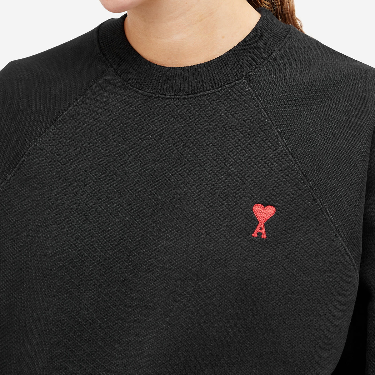 AMI Paris AMI Small ADC Crew Sweat in Black