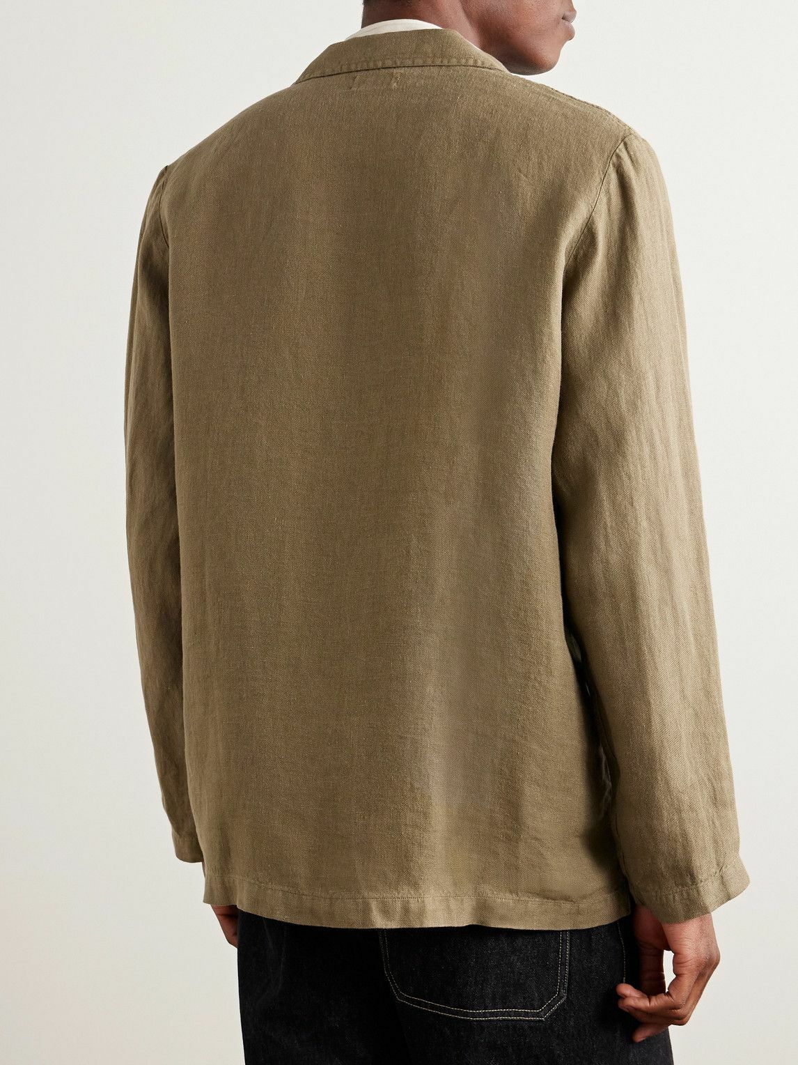 Corridor - Unstructured Linen Blazer - Green