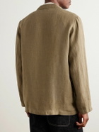 Corridor - Unstructured Linen Blazer - Green