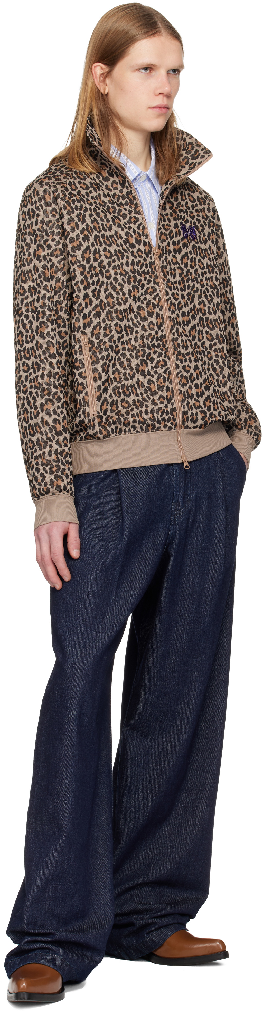 トップス Needles 22AW Track Jacket Taupe taupe-abstract-track-jacket.jpg