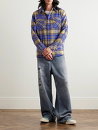 God's True Cashmere - Checked Cashmere Shirt - Blue