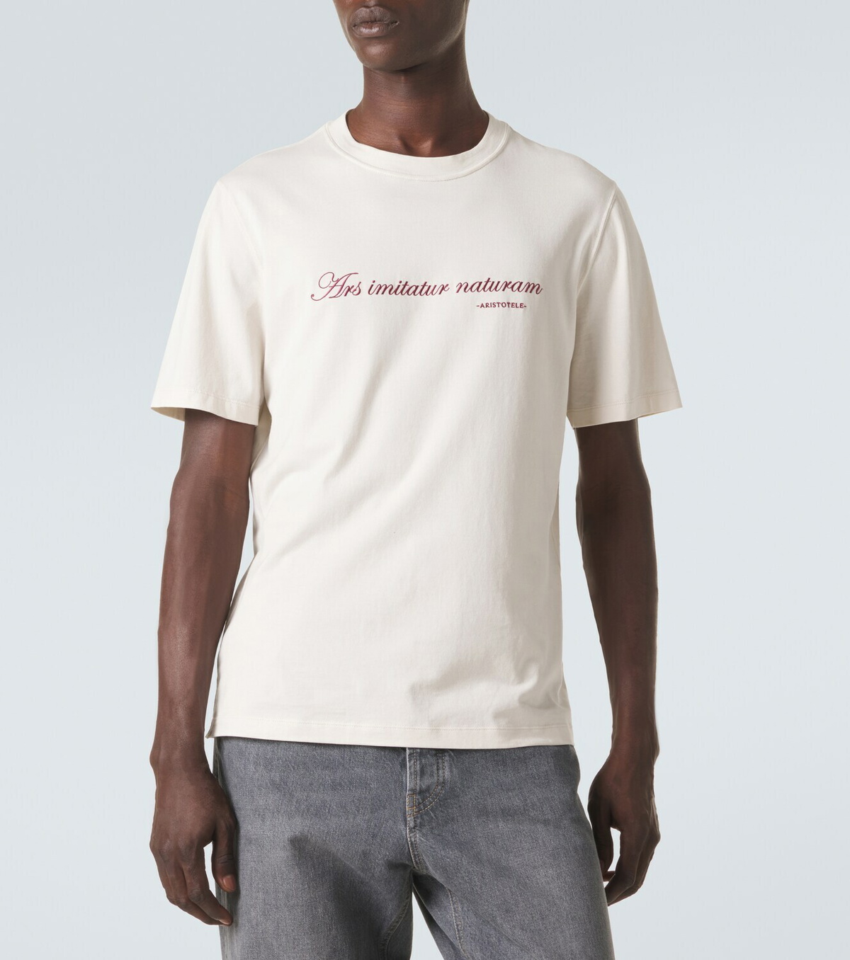 Brunello Cucinelli Printed cotton jersey T-shirt