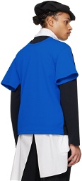 Comme des Garçons Homme Plus Black & Blue Layered Long Sleeve T-Shirt