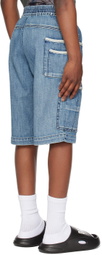 Diesel Kids Blue Piek Denim Shorts